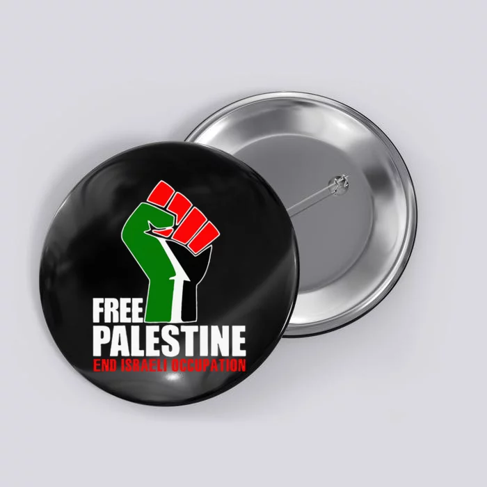 Free Palestine End Israeli Occupation Button