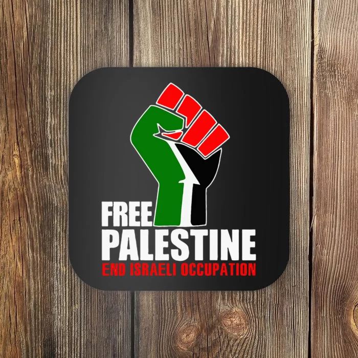 Free Palestine End Israeli Occupation Coaster