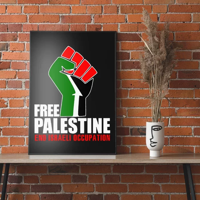 Free Palestine End Israeli Occupation Poster