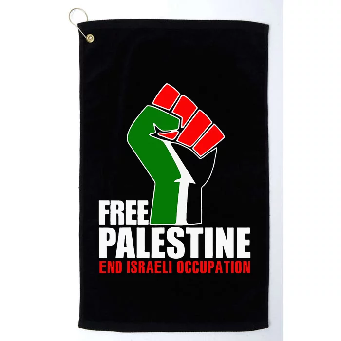 Free Palestine End Israeli Occupation Platinum Collection Golf Towel