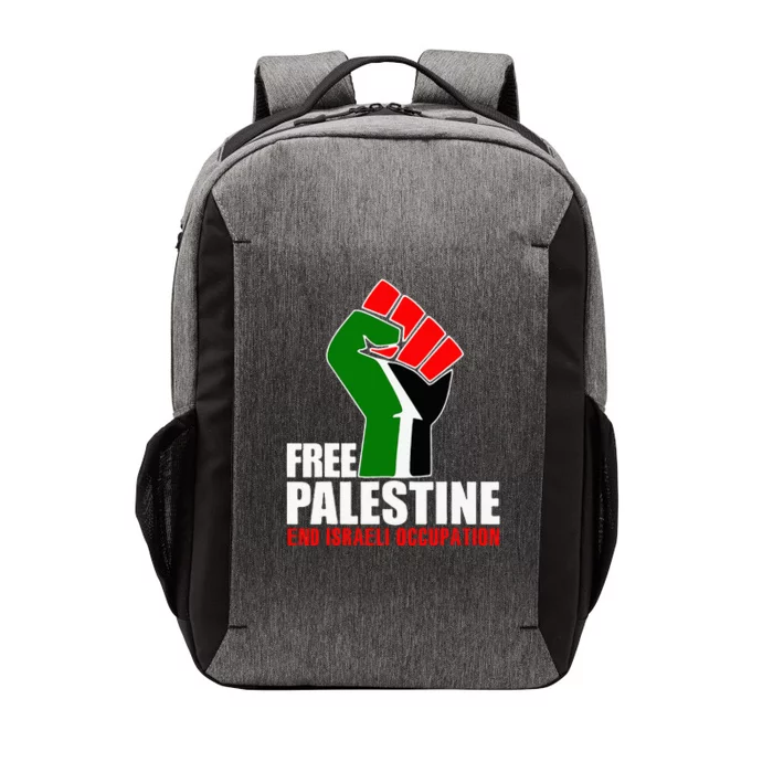 Free Palestine End Israeli Occupation Vector Backpack