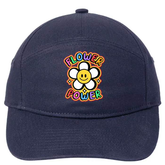 Flower Power Emoji 7-Panel Snapback Hat