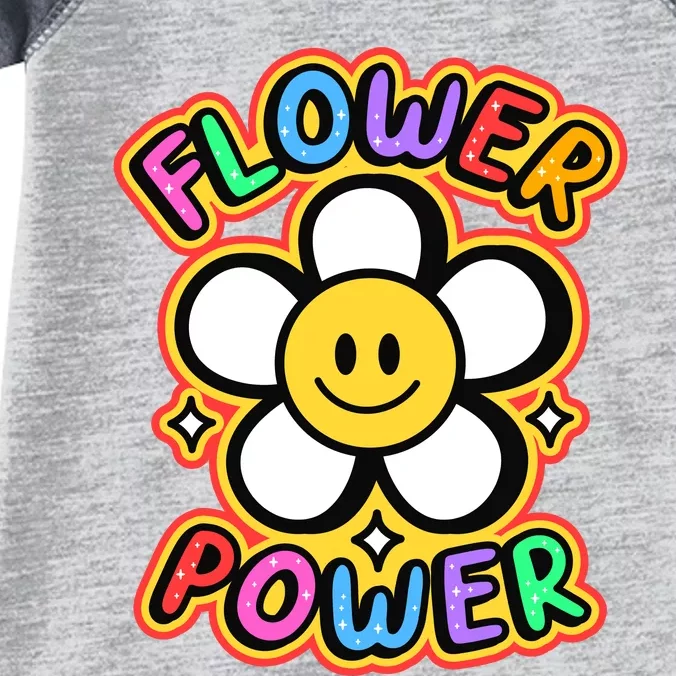 Flower Power Emoji Infant Baby Jersey Bodysuit