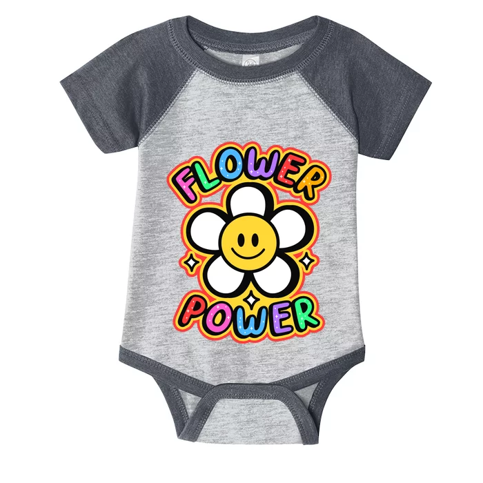 Flower Power Emoji Infant Baby Jersey Bodysuit