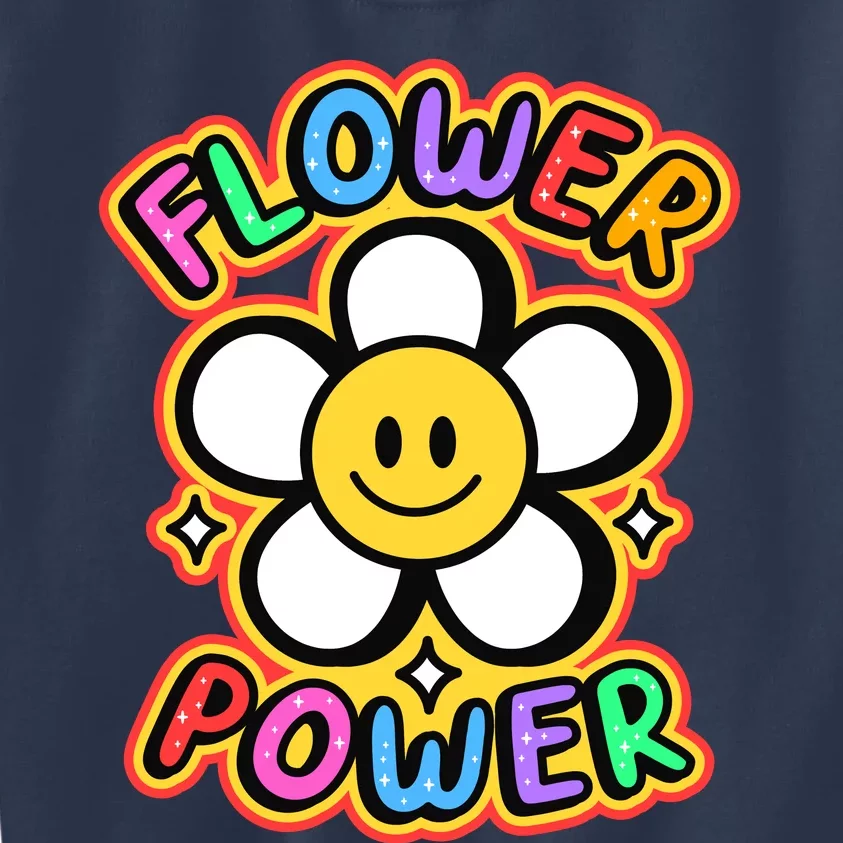 Flower Power Emoji Kids Sweatshirt