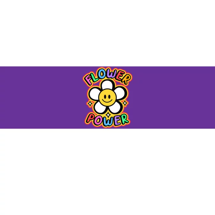 Flower Power Emoji Bumper Sticker