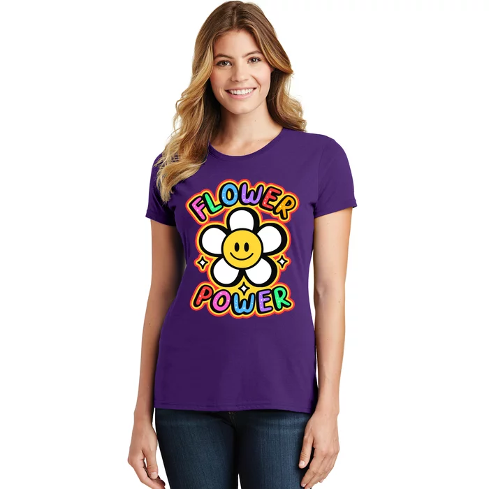 Flower Power Emoji Women's T-Shirt