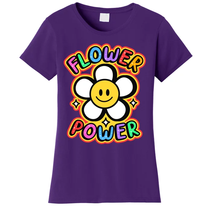 Flower Power Emoji Women's T-Shirt