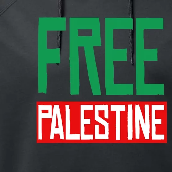 Free Palestine End Israel Performance Fleece Hoodie