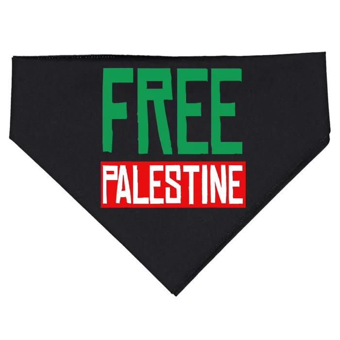 Free Palestine End Israel USA-Made Doggie Bandana