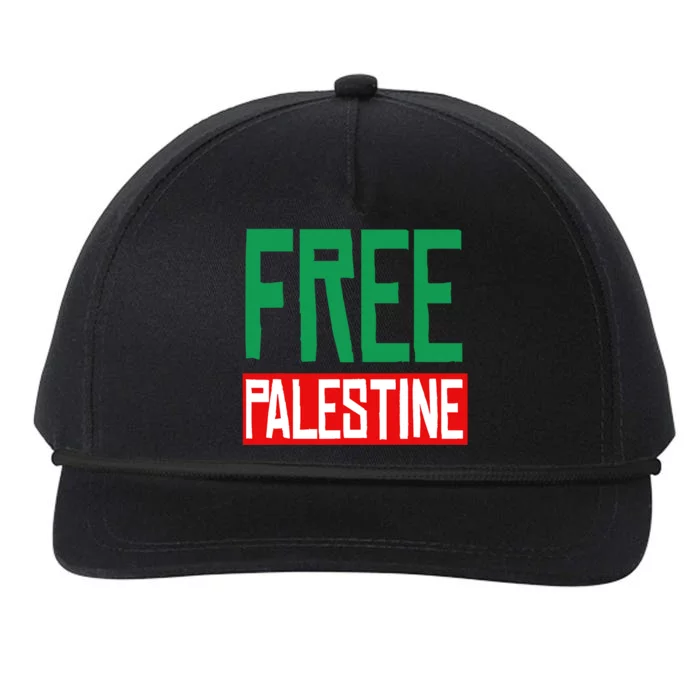 Free Palestine End Israel Snapback Five-Panel Rope Hat