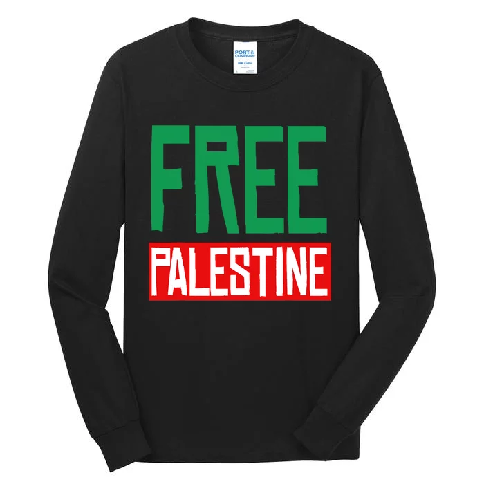 Free Palestine End Israel Tall Long Sleeve T-Shirt