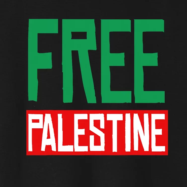 Free Palestine End Israel Women's Crop Top Tee