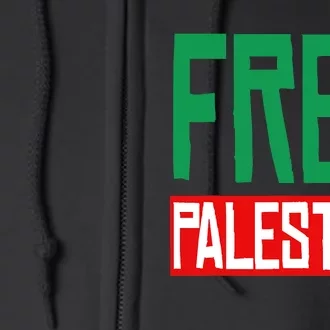 Free Palestine End Israel Full Zip Hoodie