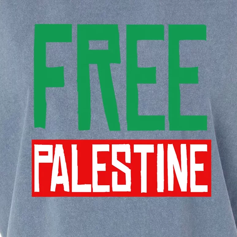 Free Palestine End Israel Garment-Dyed Women's Muscle Tee