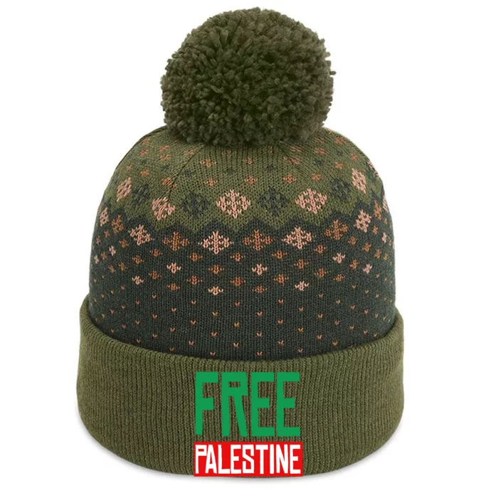 Free Palestine End Israel The Baniff Cuffed Pom Beanie