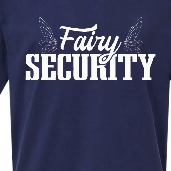 Funny Parents Easy Costume Fairy Security Halloween Mom Dad Sueded Cloud Jersey T-Shirt