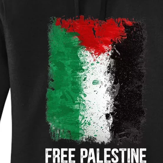 Free Palestine Free Palestine Flag Support Ghaza Peace Women's Pullover Hoodie