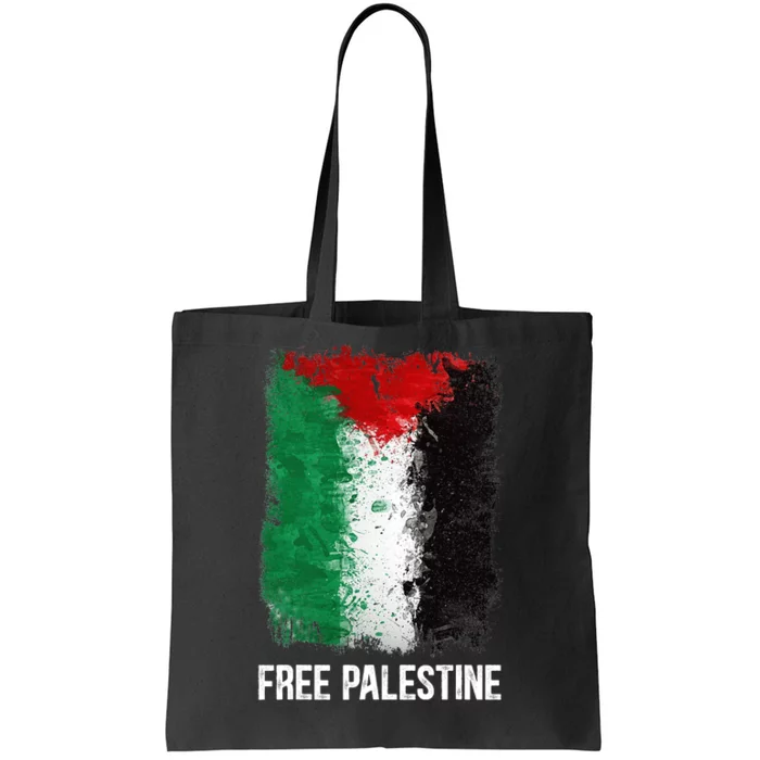 Free Palestine Free Palestine Flag Support Ghaza Peace Tote Bag