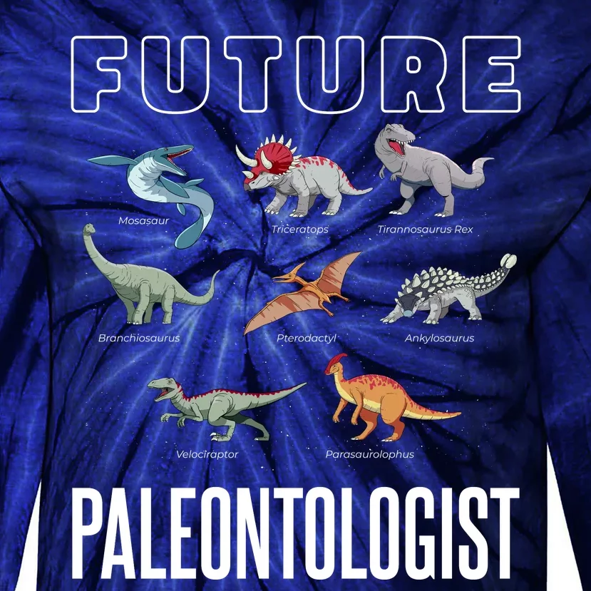 Future Paleontologist Tie-Dye Long Sleeve Shirt