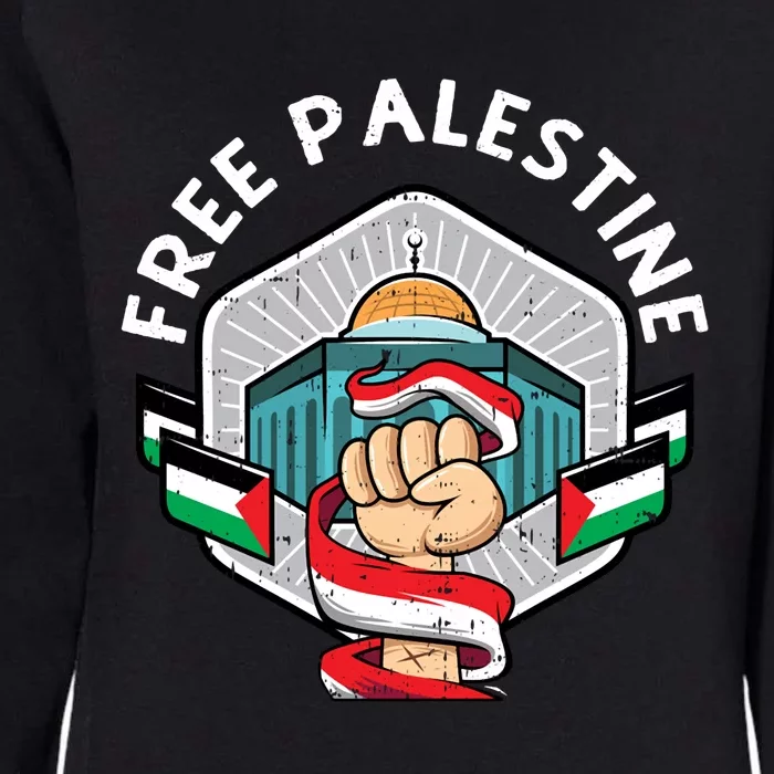 Free Palestine Flag Save Gaza Strip End The Occupation Womens California Wash Sweatshirt