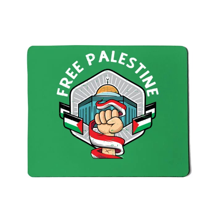 Free Palestine Flag Save Gaza Strip End The Occupation Mousepad