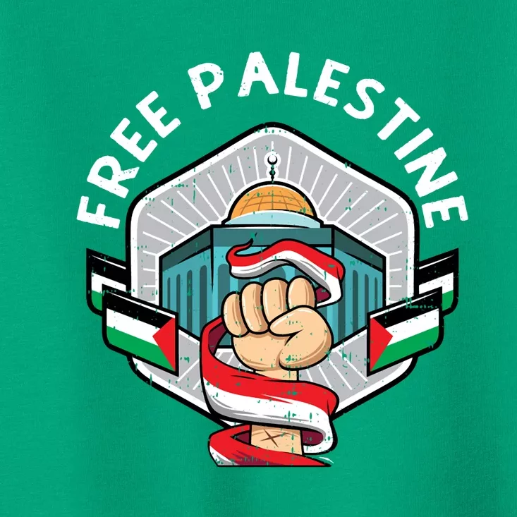 Free Palestine Flag Save Gaza Strip End The Occupation Toddler T-Shirt