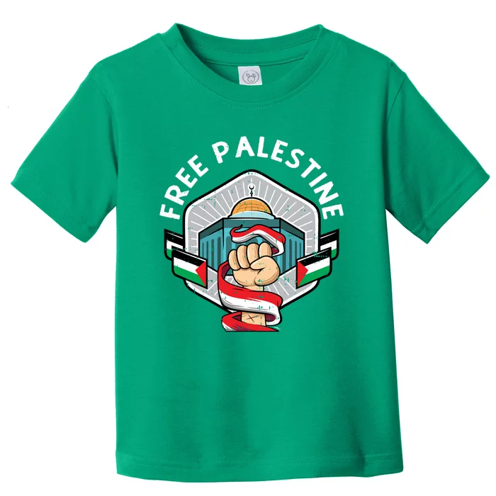 Free Palestine Flag Save Gaza Strip End The Occupation Toddler T-Shirt