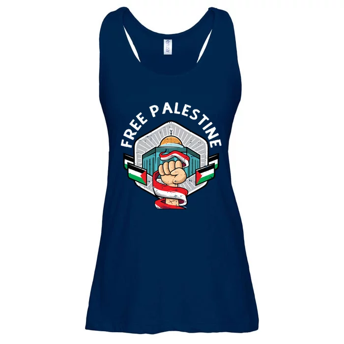 Free Palestine Flag Save Gaza Strip End The Occupation Ladies Essential Flowy Tank