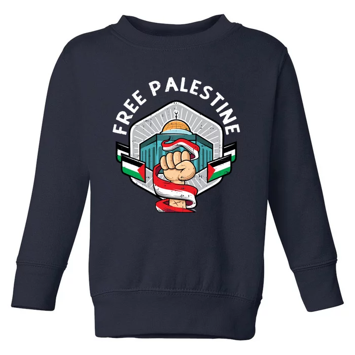 Free Palestine Flag Save Gaza Strip End The Occupation Toddler Sweatshirt