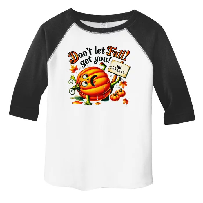 Funny Pumpkin Fall Prevention Gifts Autumn Safety Toddler Fine Jersey T-Shirt