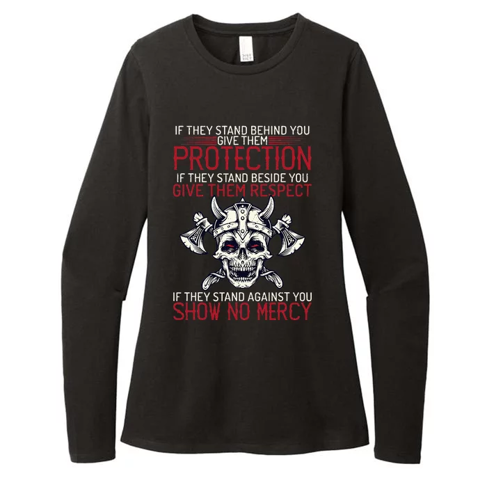 Family Protection Fighter Valhalla Odin Nordic Viking Womens CVC Long Sleeve Shirt