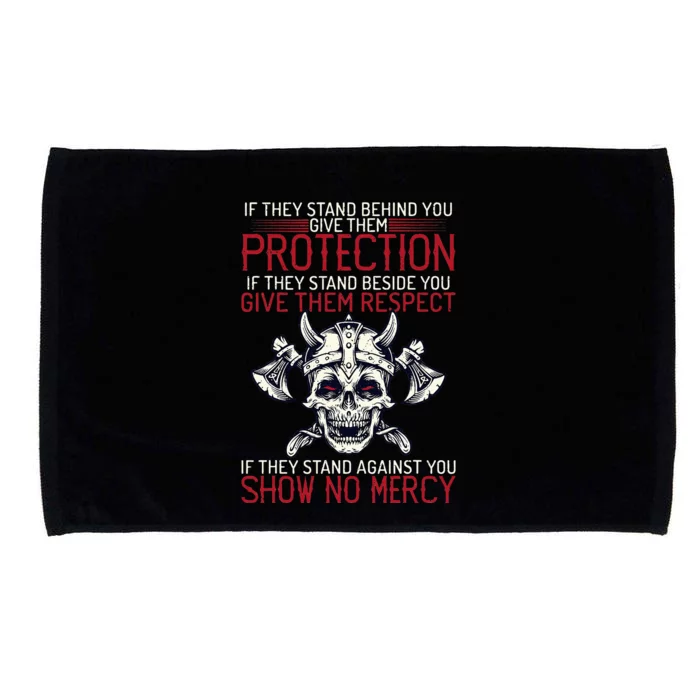 Family Protection Fighter Valhalla Odin Nordic Viking Microfiber Hand Towel