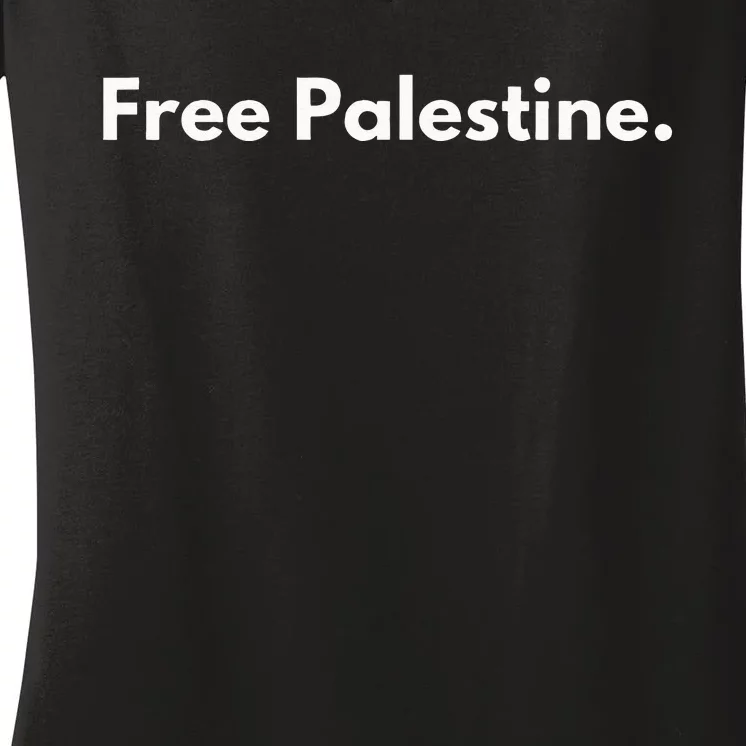 Free Palestine For Women Men Gaza Women's V-Neck T-Shirt