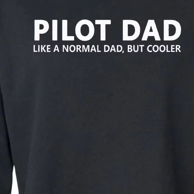 Funny Pilot Father Pilot Dad Cropped Pullover Crew