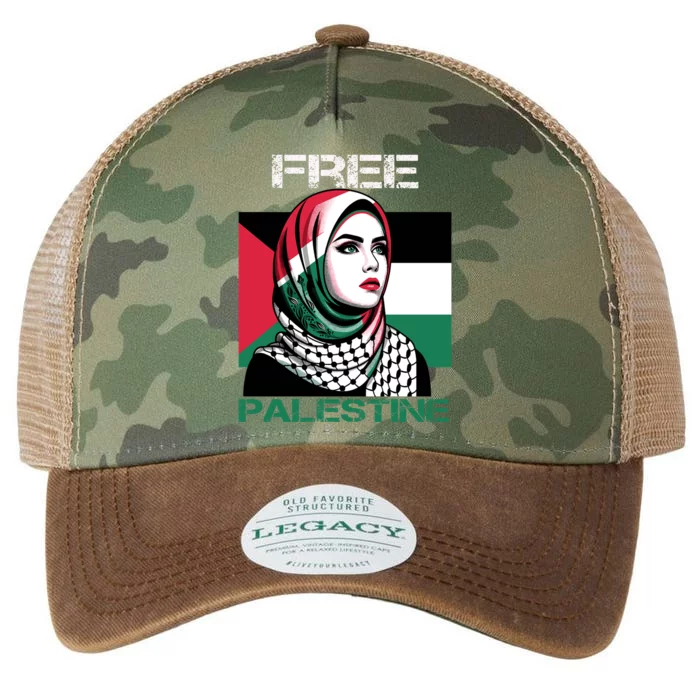 Free Palestine Flag Save Gaza Strip Palestinian Legacy Tie Dye Trucker Hat