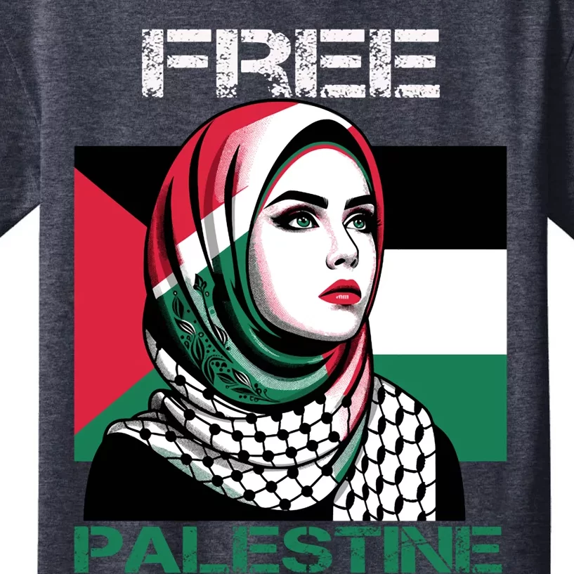 Free Palestine Flag Save Gaza Strip Palestinian Kids T-Shirt