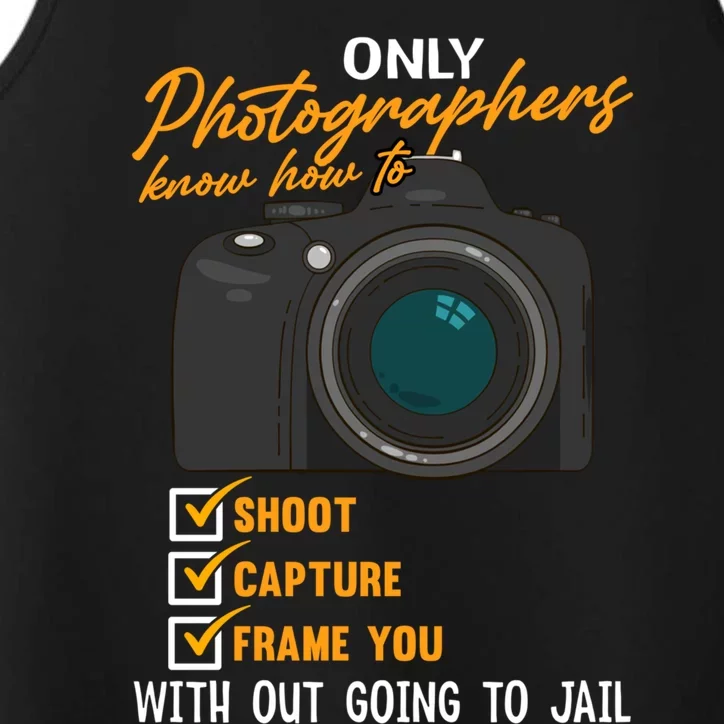 Funny Photographers Funny Photography Cool Gift Performance Tank