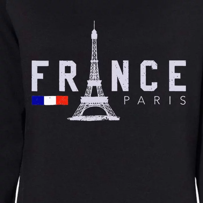 France Paris French Flag Eiffel Tower Souvenir Gift Womens California Wash Sweatshirt