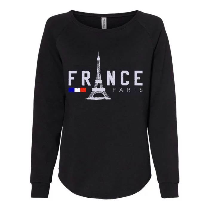 France Paris French Flag Eiffel Tower Souvenir Gift Womens California Wash Sweatshirt