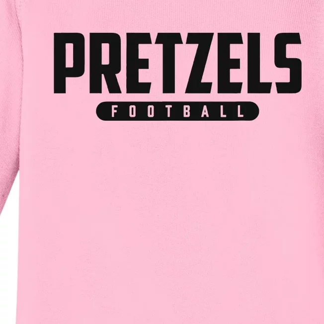 Freeport Pretzels Football Baby Long Sleeve Bodysuit