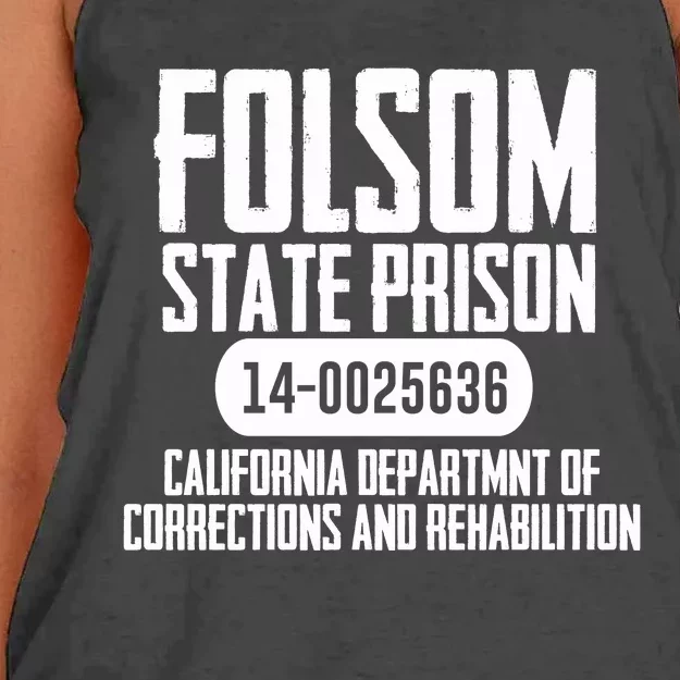 Folsom Prison Women's Knotted Racerback Tank