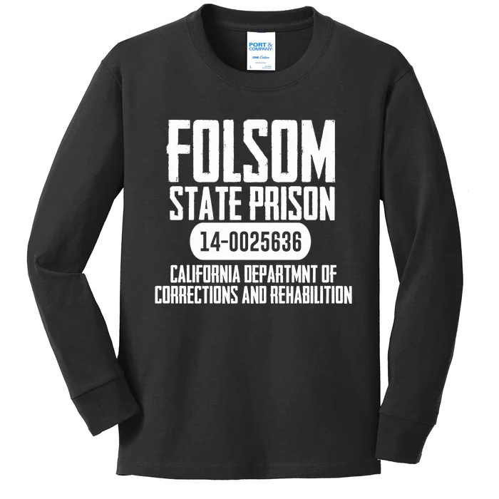 Folsom Prison Kids Long Sleeve Shirt