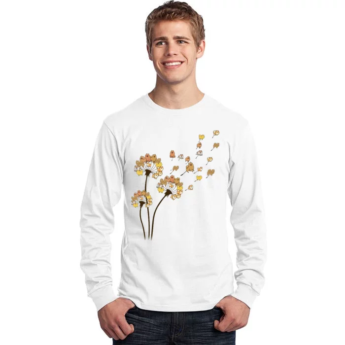 Funny Pomeranian Flower Fly Dandelion Dog Lover Tall Long Sleeve T-Shirt