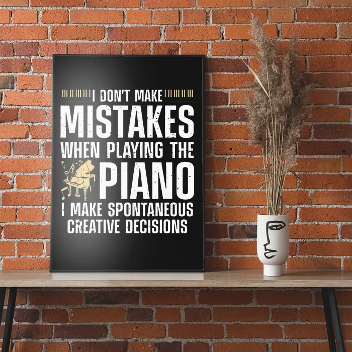 Funny Piano For Men Women Music Lovers Musician Piano Player Poster