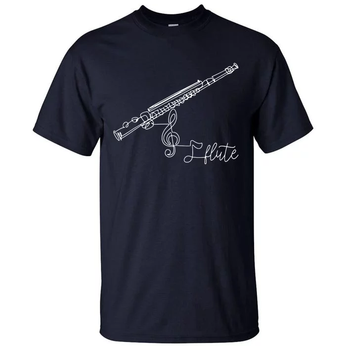 Flute Player Flutist Marching Band Music Lover Musician Tall T-Shirt