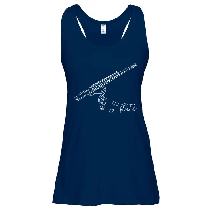 Flute Player Flutist Marching Band Music Lover Musician Ladies Essential Flowy Tank