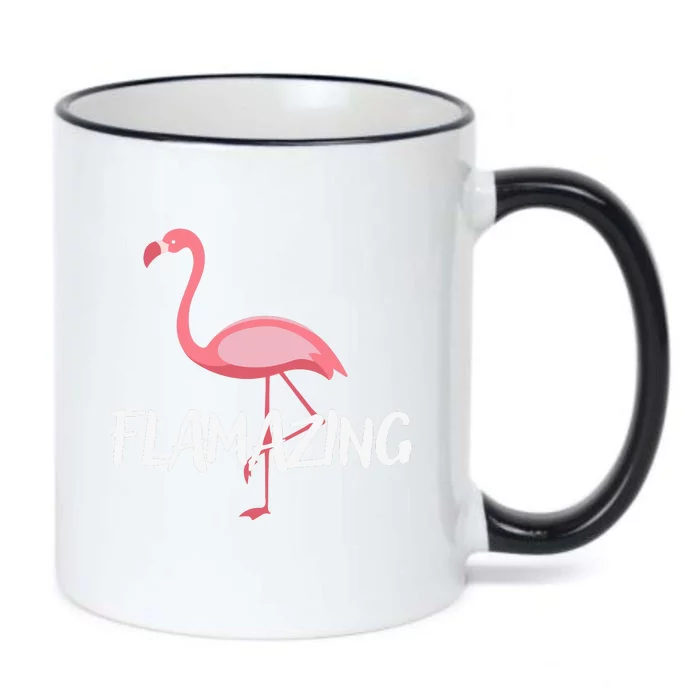 Flamazing Pink Flamingo Novelty Flamingo Black Color Changing Mug