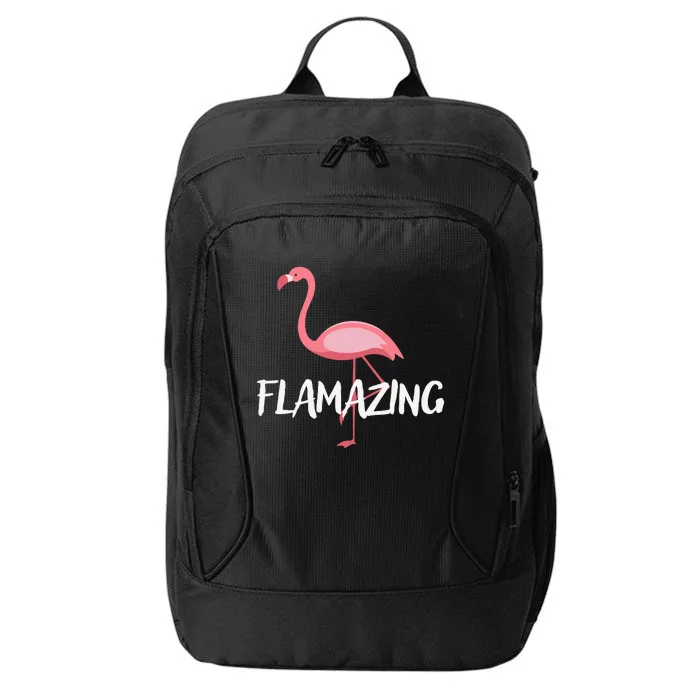 Flamazing Pink Flamingo Novelty Flamingo City Backpack