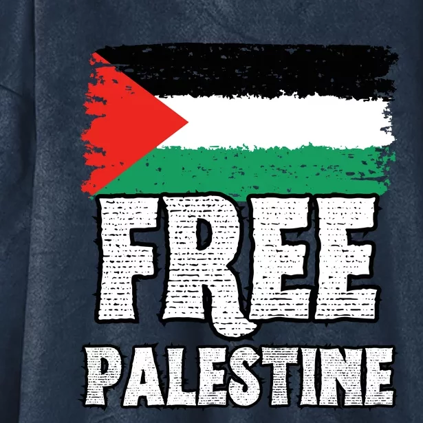 Free Palestine Flag Hooded Wearable Blanket